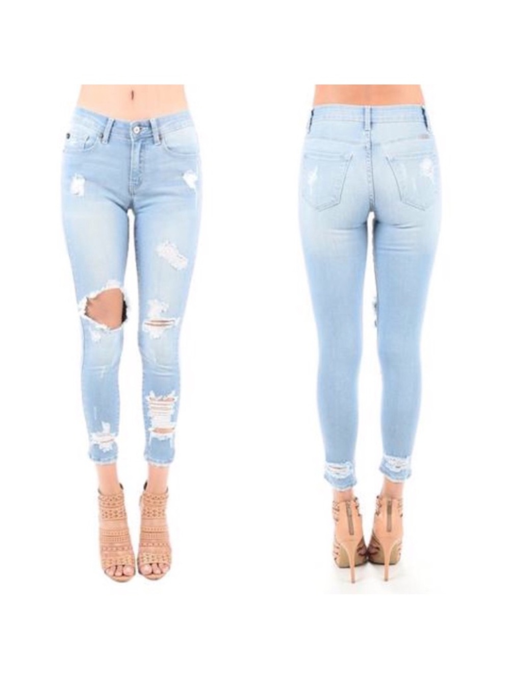 NWT Kan Can Jeans Sharon-Cresecente Light Wash